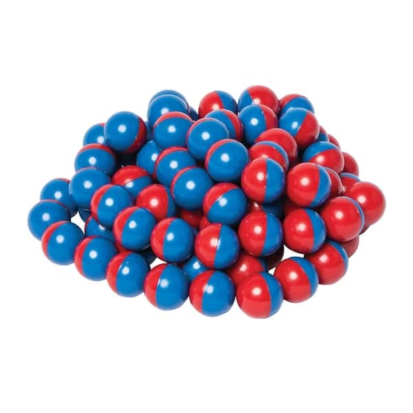 slide 2 of 4, Dowling Magnets® North/South Magnet Marbles (Red/Blue), Set of 100