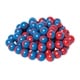 preview thumbnail 1 of 2, Dowling Magnets® North/South Magnet Marbles (Red/Blue), Set of 100
