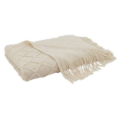 Knitted Design Throw Blanket