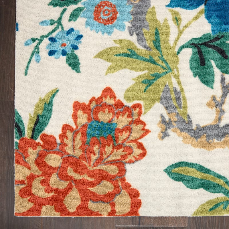 Waverly Sun N' Shade Floral Indoor/Outdoor Area Rug