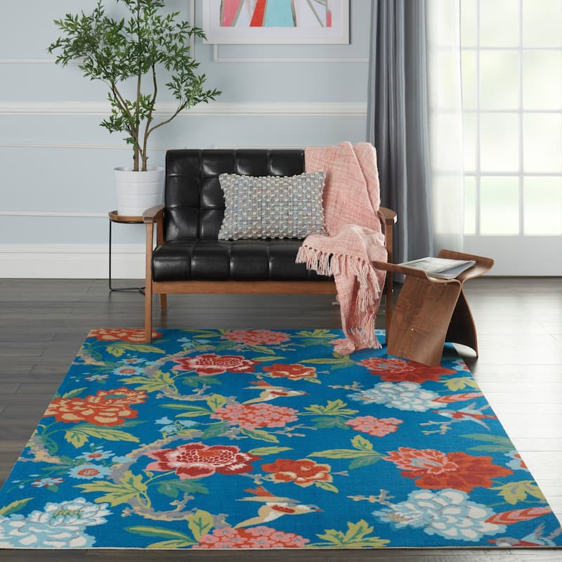 Waverly Sun N' Shade Floral Indoor/Outdoor Area Rug
