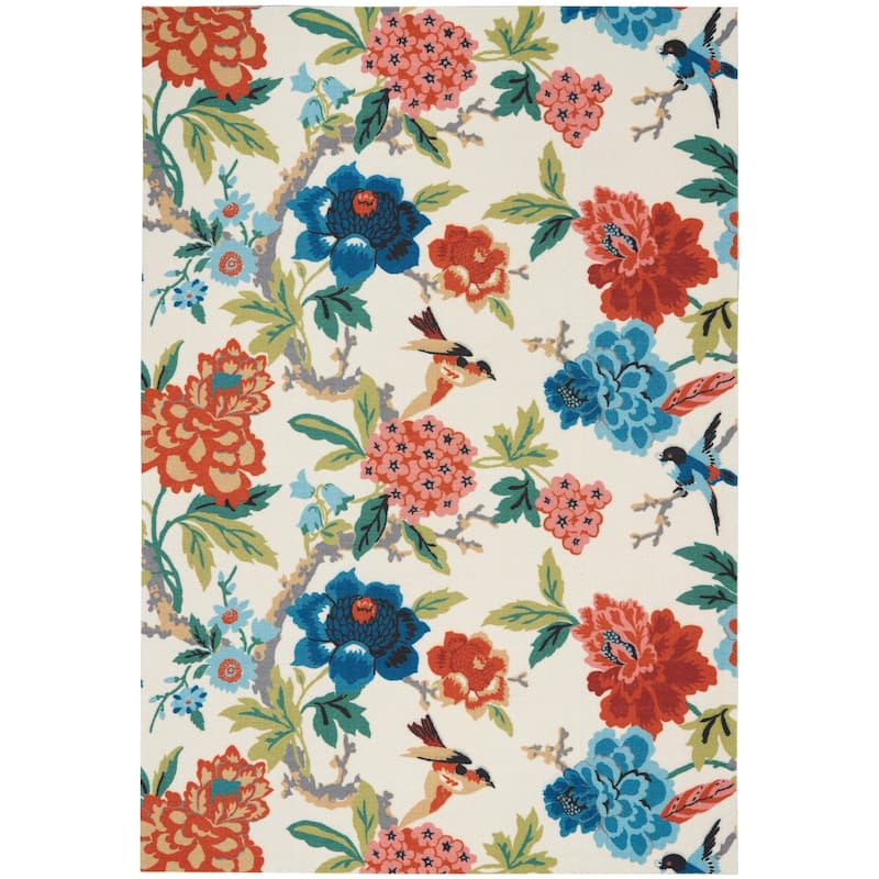 Waverly Sun N' Shade Floral Indoor/Outdoor Area Rug