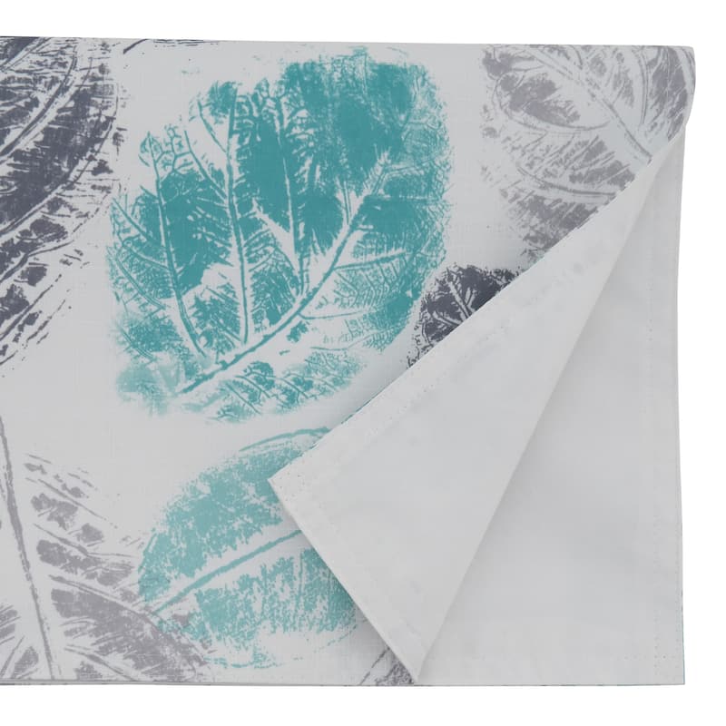 Long Table Runner With Leaf Print