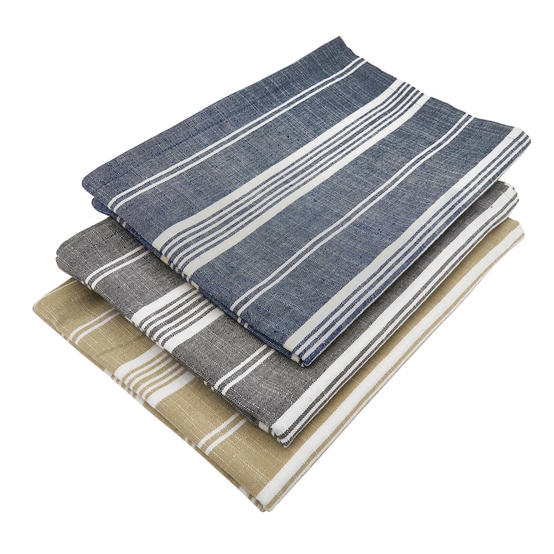 Cotton Table Runner With Striped Design