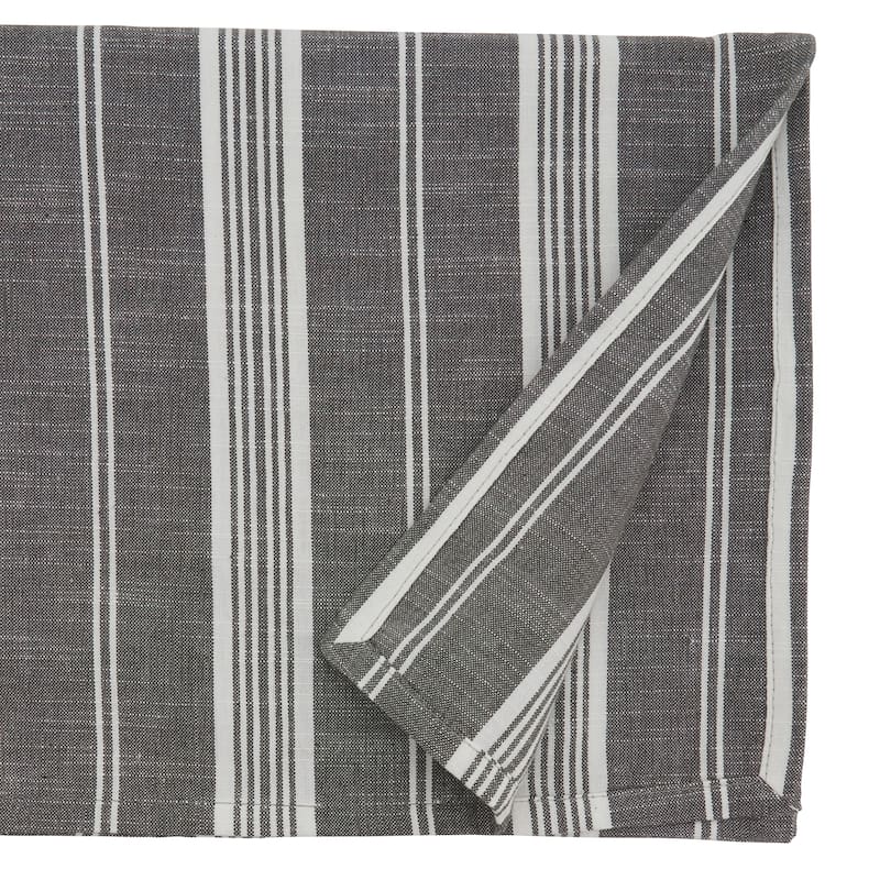 Cotton Table Runner With Striped Design