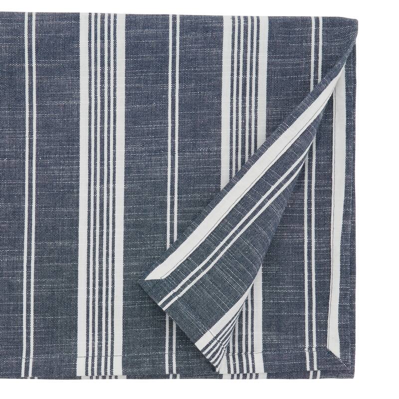 Cotton Table Runner With Striped Design