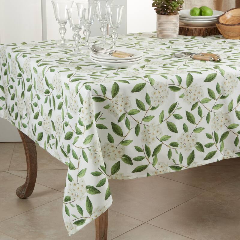 Floral Design Square Tablecloth - 55"