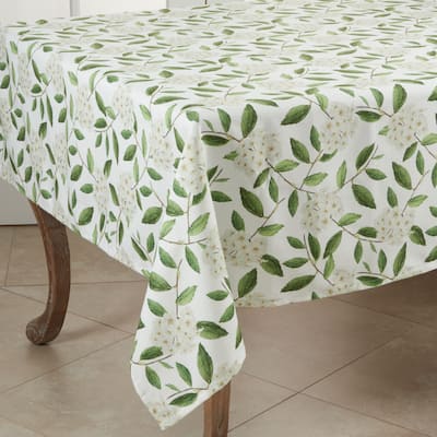 Floral Design Square Tablecloth - 55"