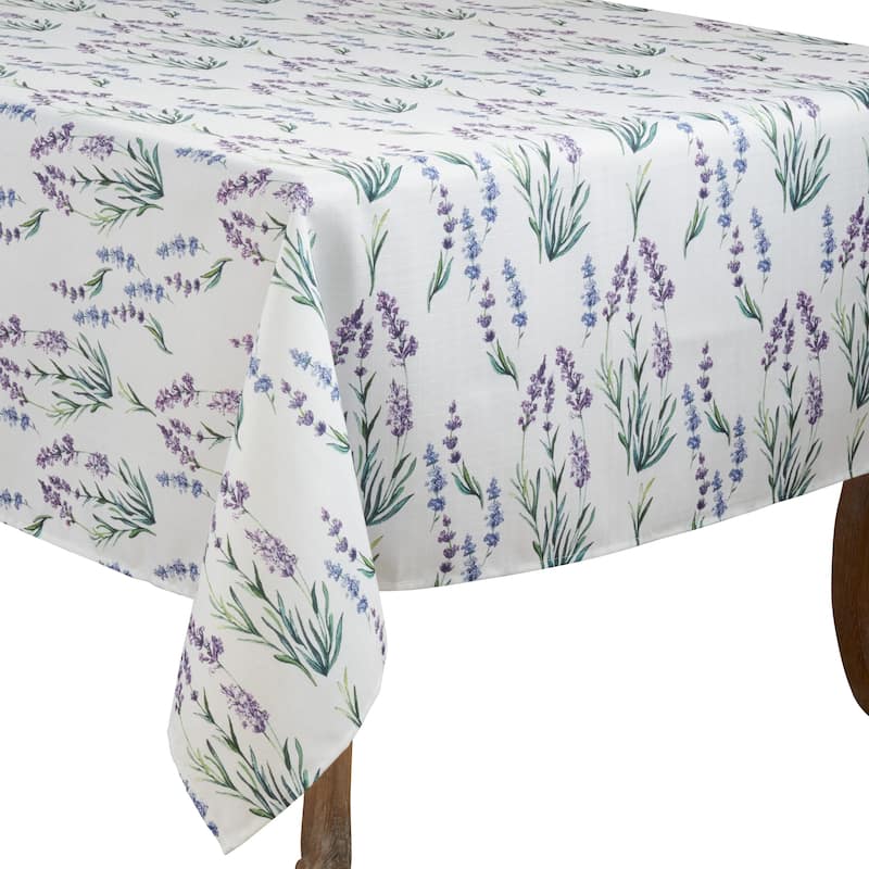 Lavender Print Tablecloth