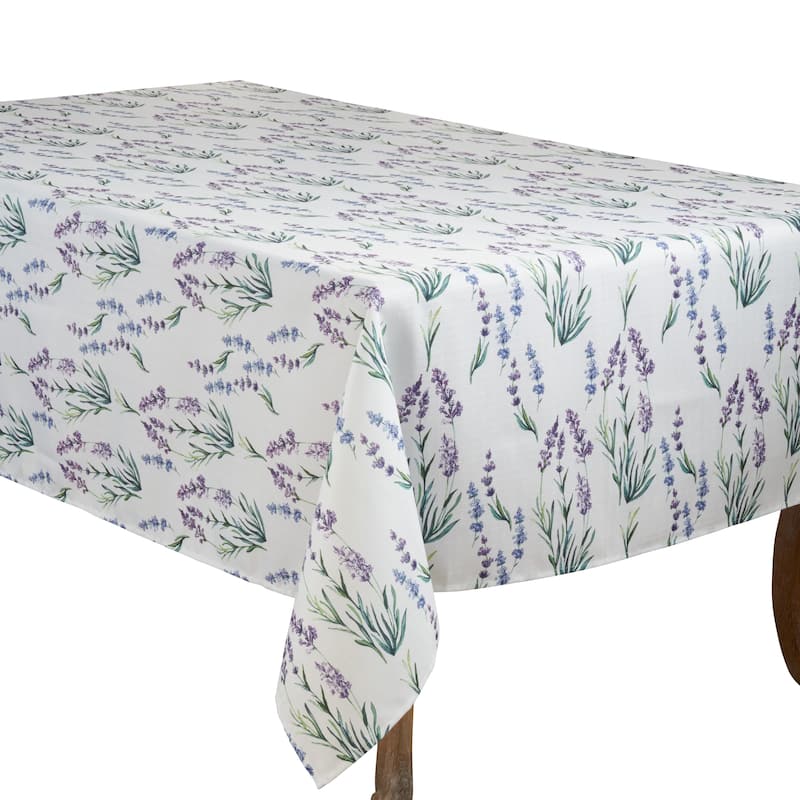 Lavender Print Tablecloth