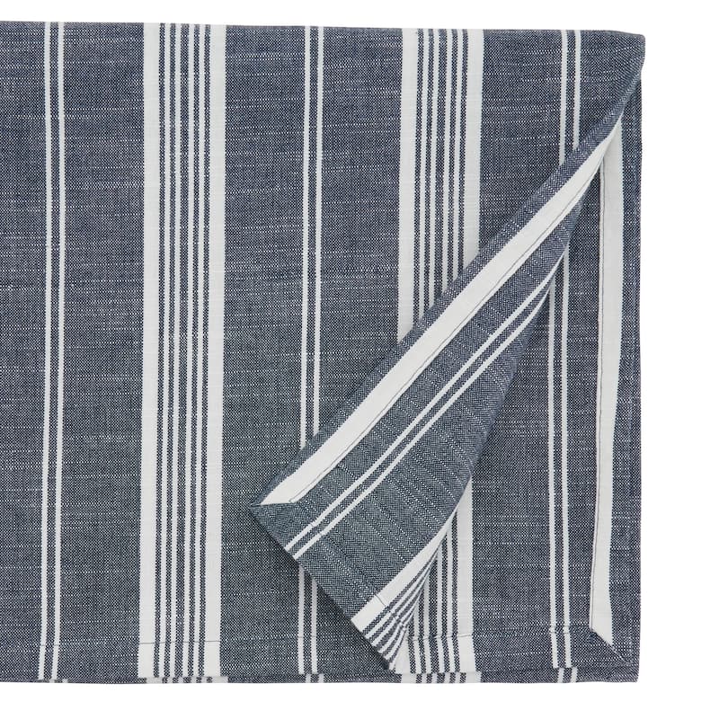 Cotton Tablecloth With Striped Design