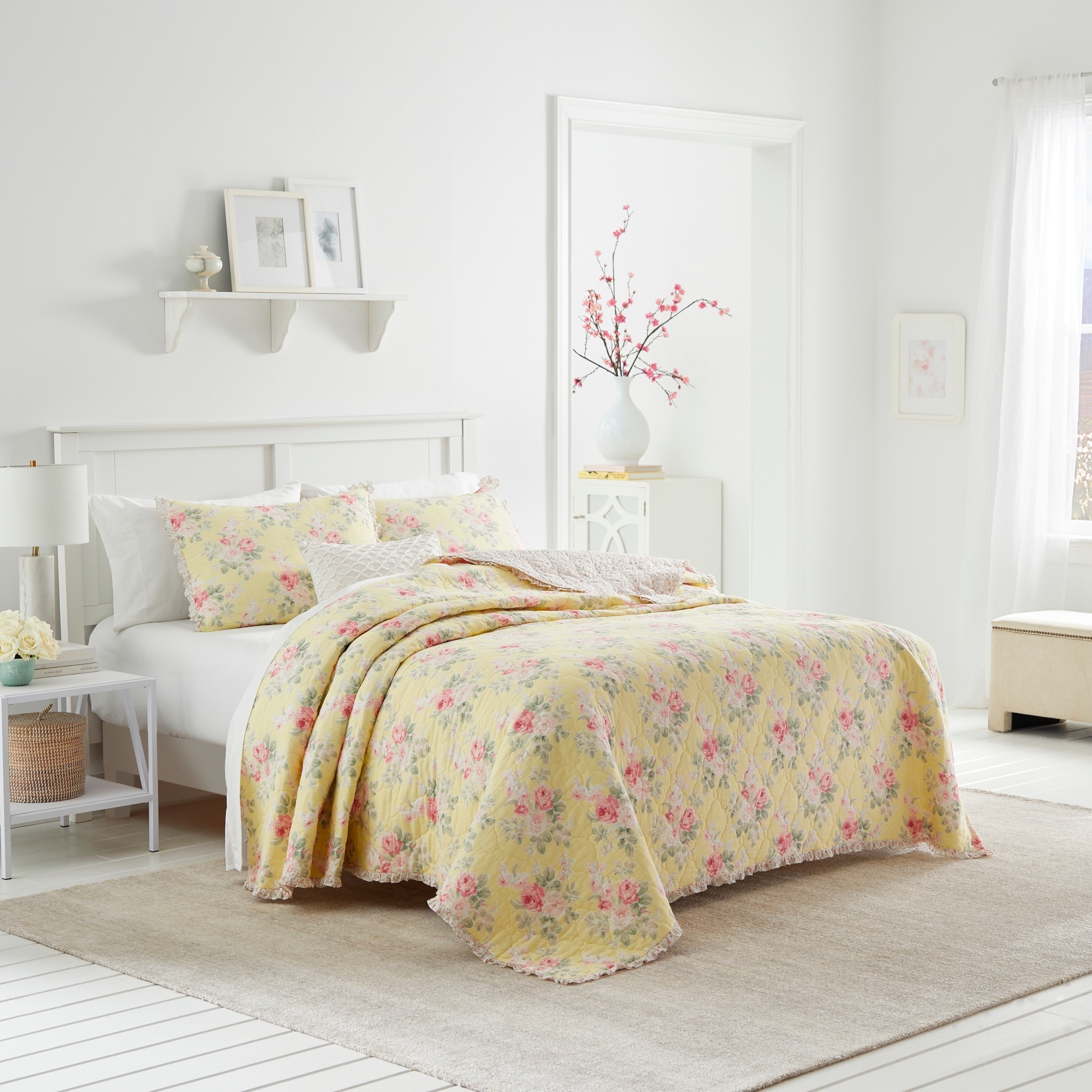 laura ashley quilts green