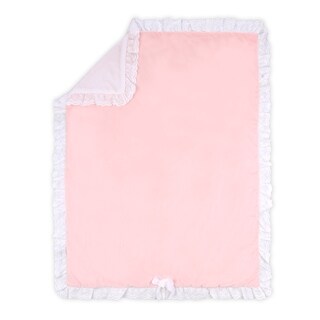 Farmhouse Pink Crystal Velour Blanket by The Peanutshell.