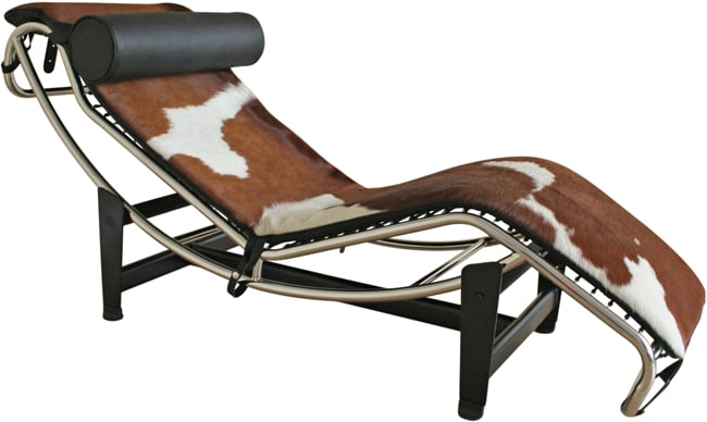 Cow Hide Cover Chaise Lounge Cow Hide Cover Chaise Lounge