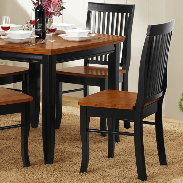 Newport Black Dining Chair (Set of 2) - Overstock - 3065372