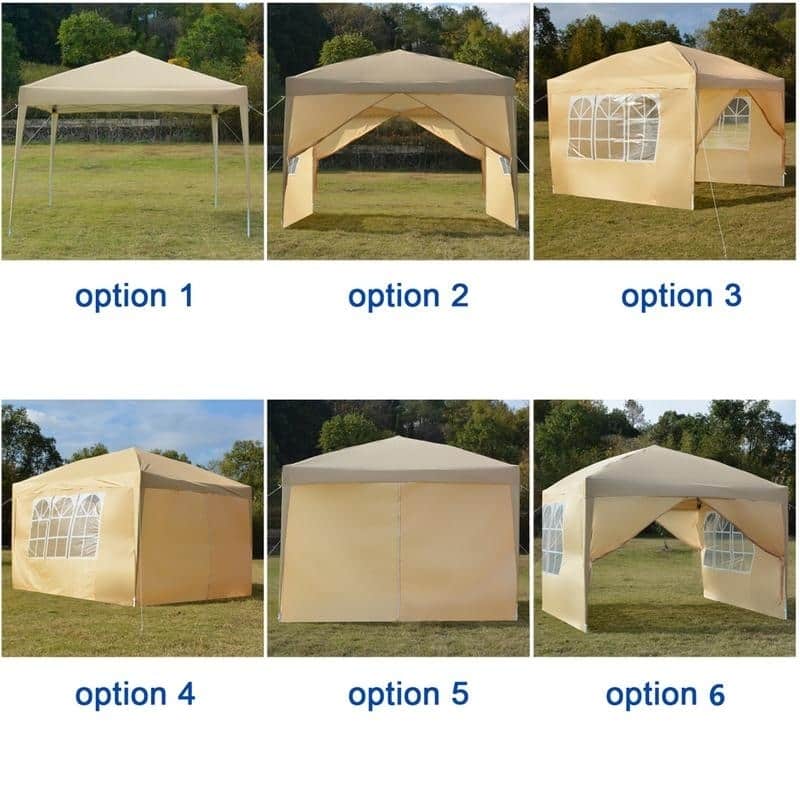 3 x 3m Practical Waterproof Folding Tent 3 Colors