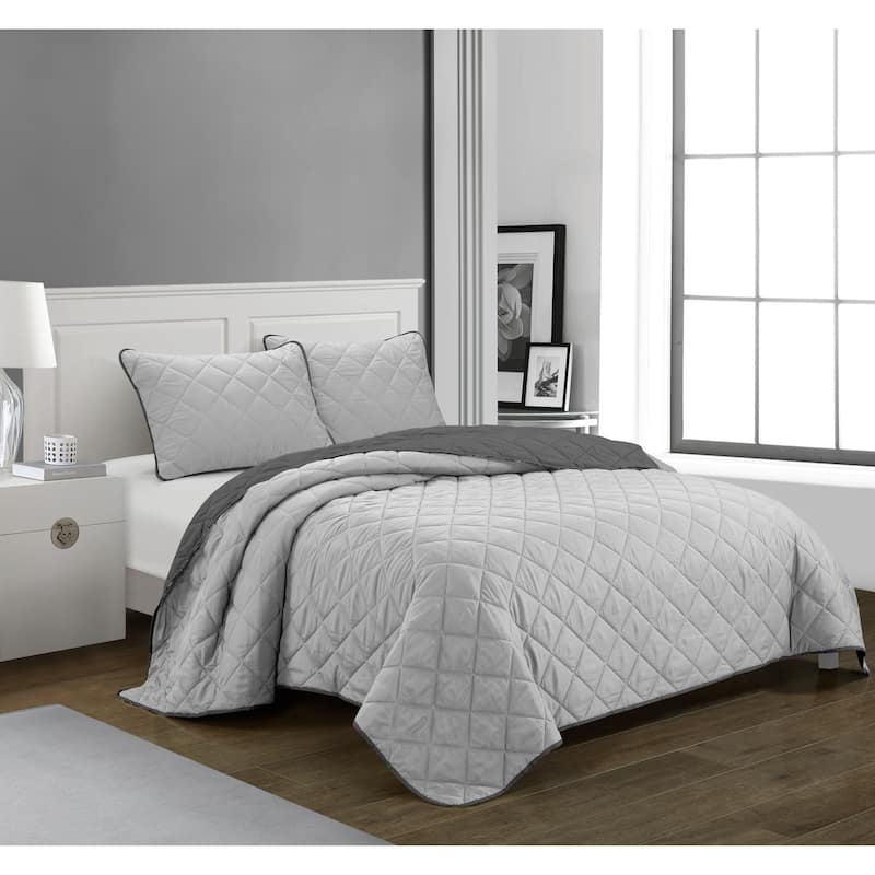 Solid 3pc Quilt Set
