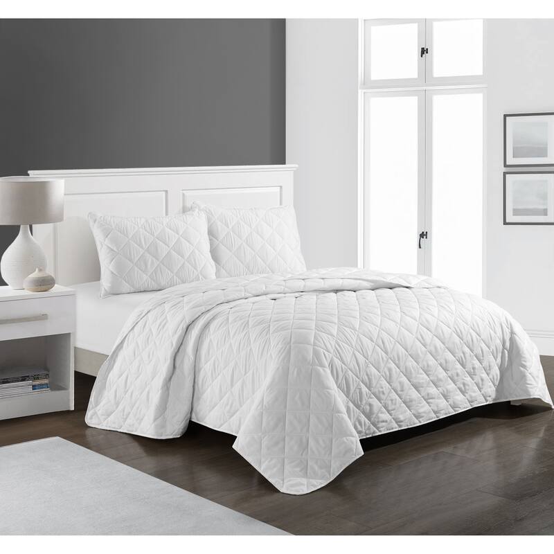 Solid 3pc Quilt Set