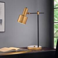 Matheo Streamline Marble & Metal Adjustable Table Lamp - 34.875 x 6 x 22  - On Sale - Bed Bath & Beyond - 28490899