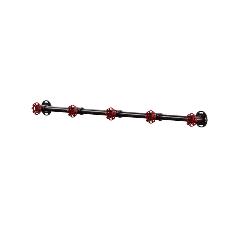 Cambria Industrial Sand Black Wall Coat Rack by Furniture of America