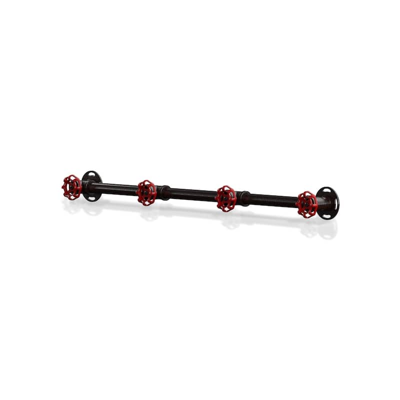 Cambria Industrial Sand Black Wall Coat Rack by Furniture of America