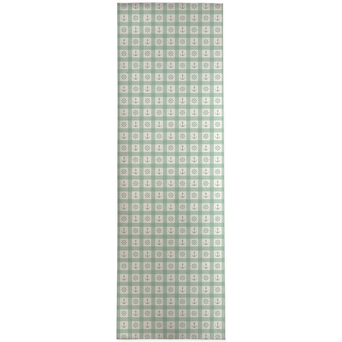 Martha Stewart Miles Modern Diamond Anti-Fatigue Air-Infused Kitchen Mat, Mint Green, 19.6x32
