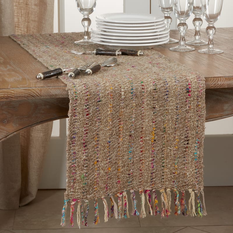 Table Runner With Thin Stripe Design