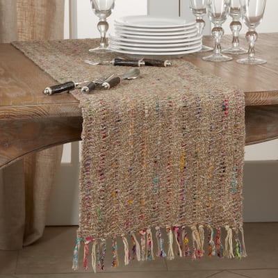 Table Runner With Thin Stripe Design