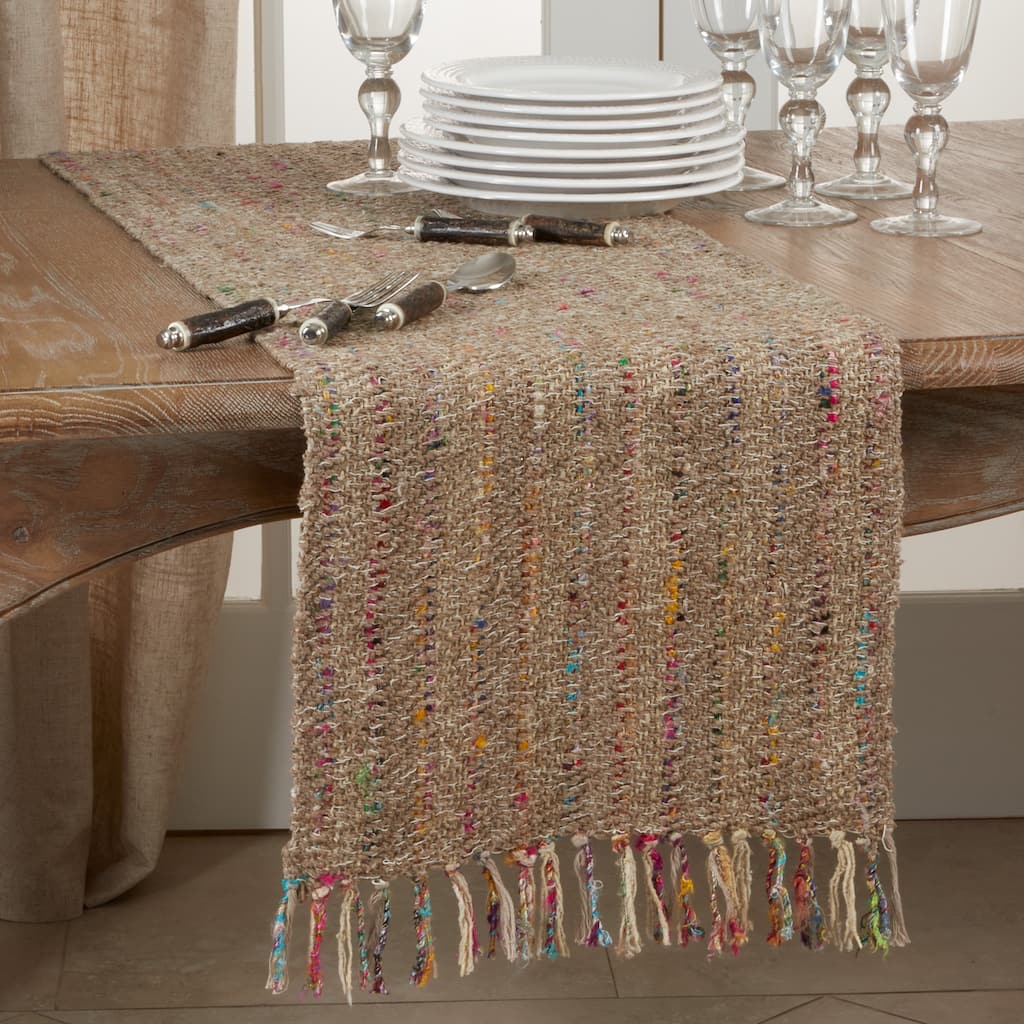 Table Runner With Thin Stripe Design