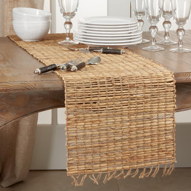 Table Runner With Water Hyacinth Construction