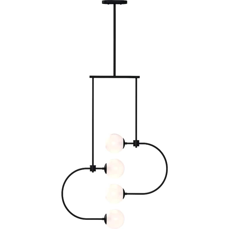 Volume Lighting Lawrence 4-Light Indoor Foundry Bronze Chandelier