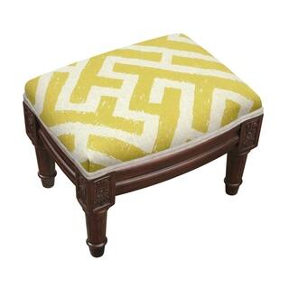 Mustard Lattice Footstool