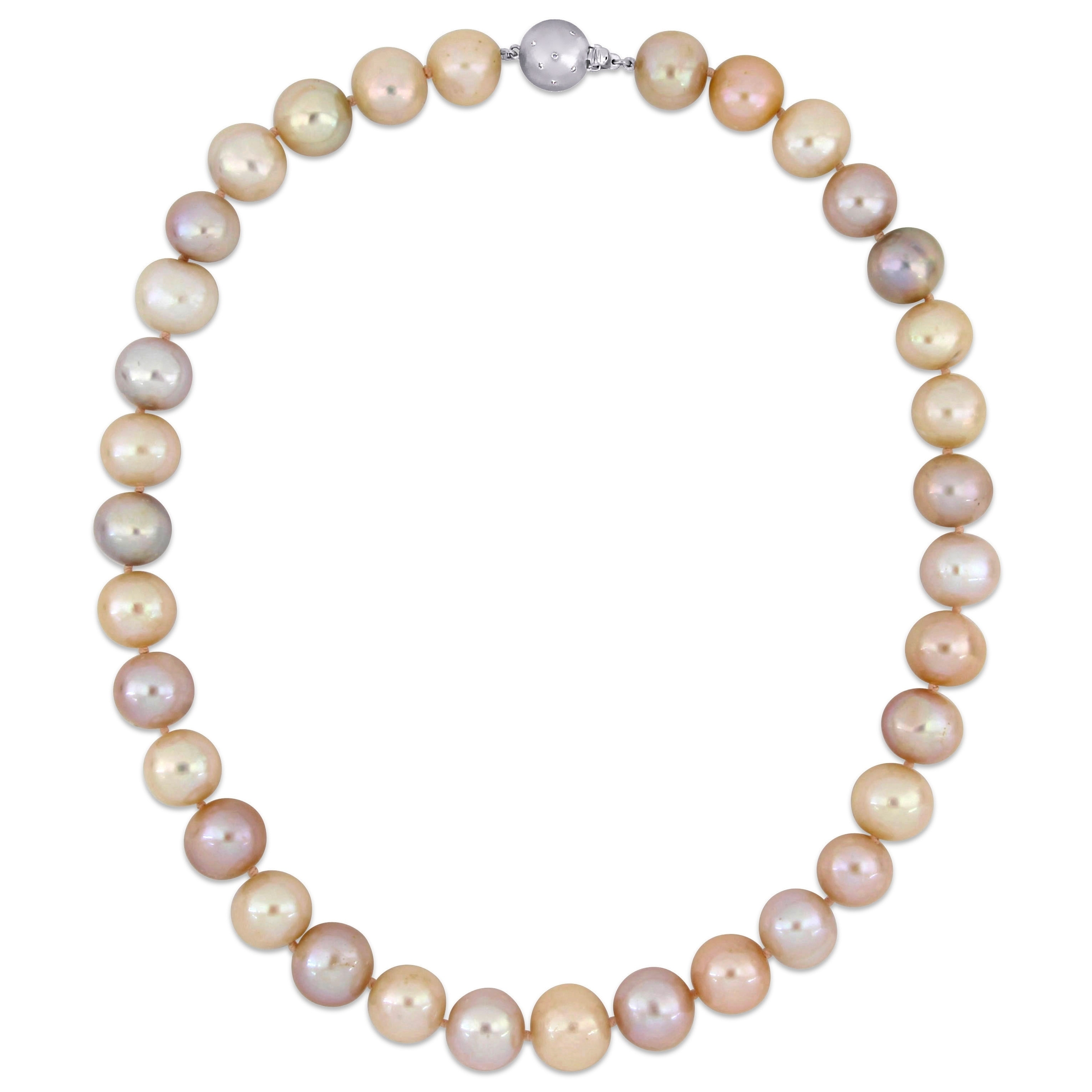 pearl necklace multicolor