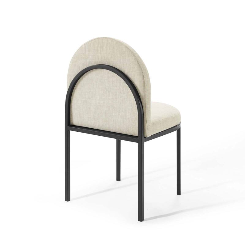Isla Channel Tufted Upholstered Fabric Dining Side Chair
