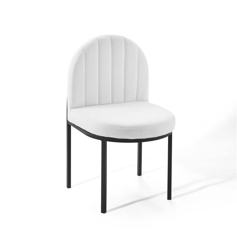 Isla Channel Tufted Upholstered Fabric Dining Side Chair