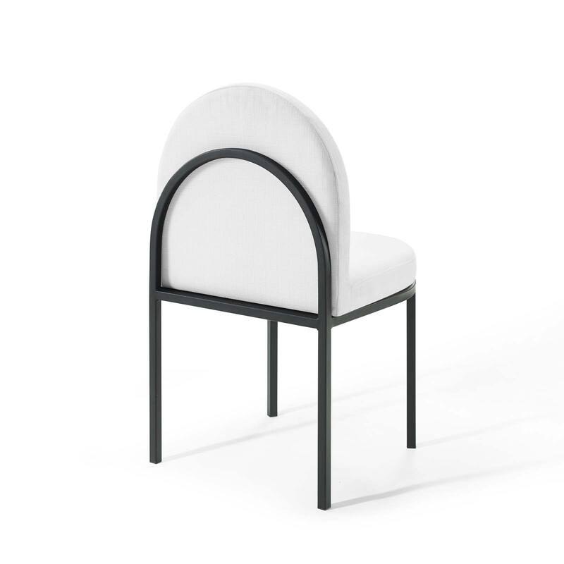 Isla Channel Tufted Upholstered Fabric Dining Side Chair