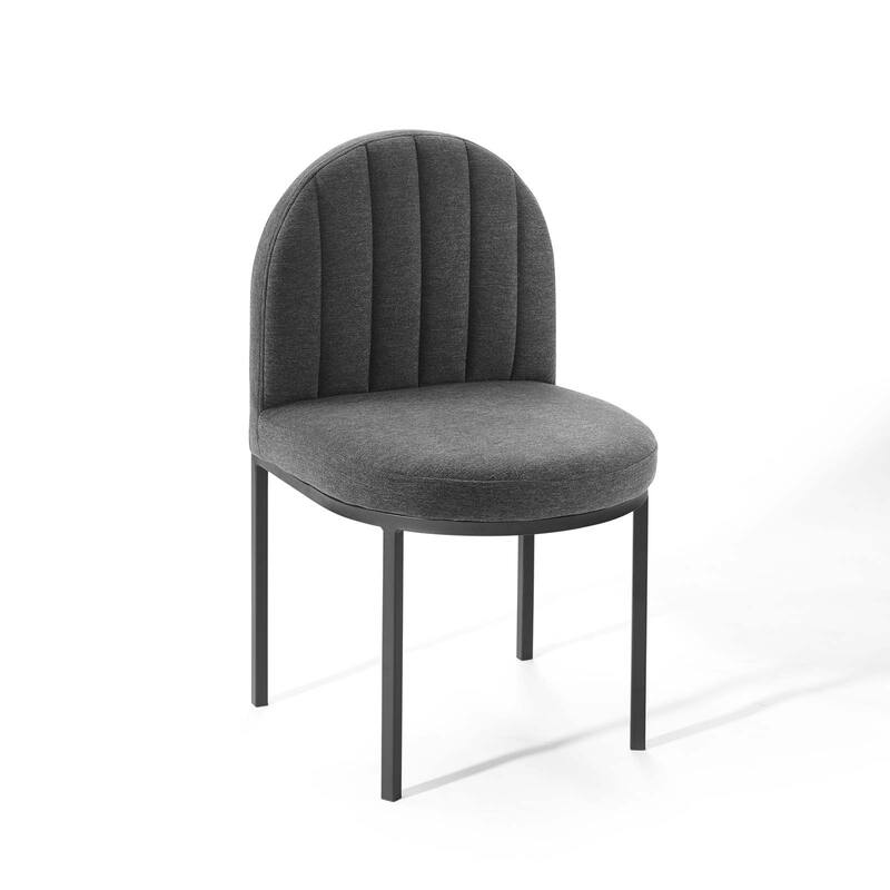 Isla Channel Tufted Upholstered Fabric Dining Side Chair