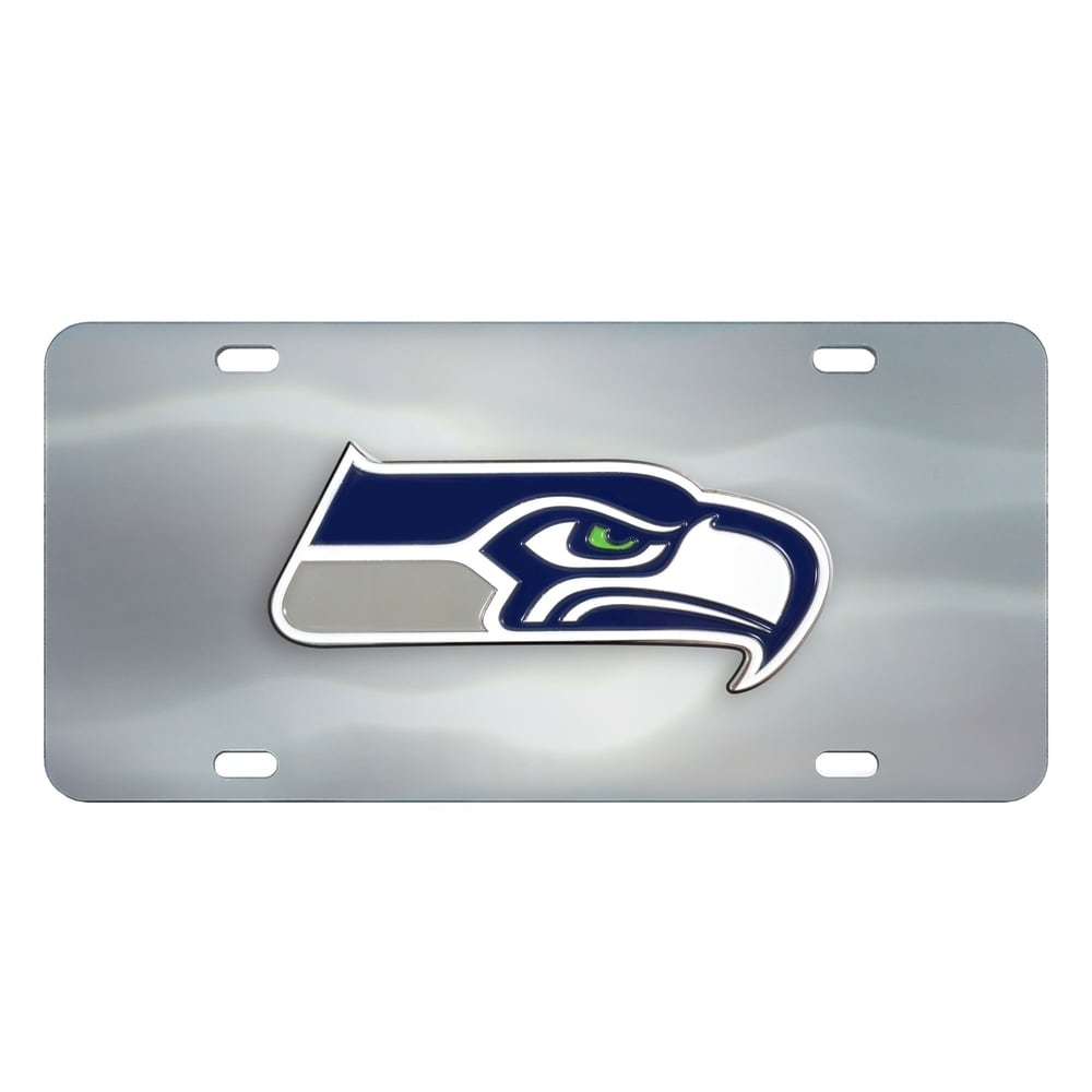 NFL – Seattle Seahawks Stainless Steel 3D Diecast License Plate