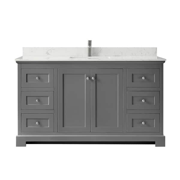 Shop Ryla 60 Inch Single Vanity Carrara Cultured Marble Top No