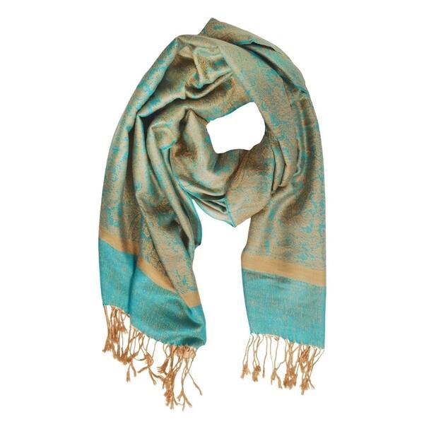 slide 1 of 1, Elegant Vintage Jacquard Paisley Feel Shawl Wrap Scarf