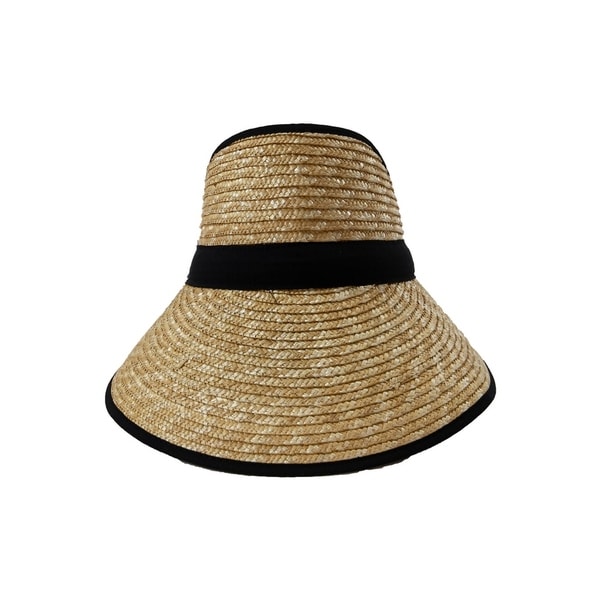 black wicker hat