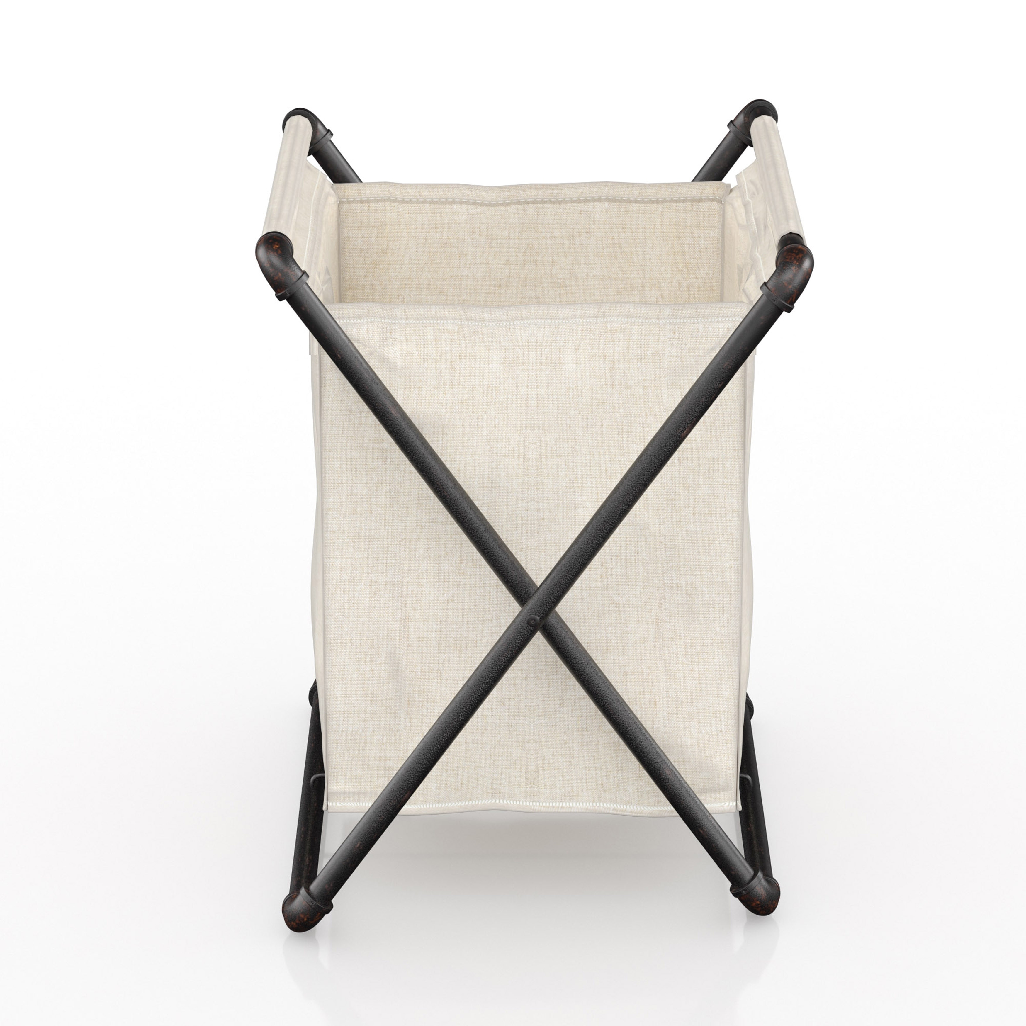 Linley Industrial Sand Black Metal Foldable Laundry Hamper by Furniture of  America - On Sale - Bed Bath & Beyond - 30665721