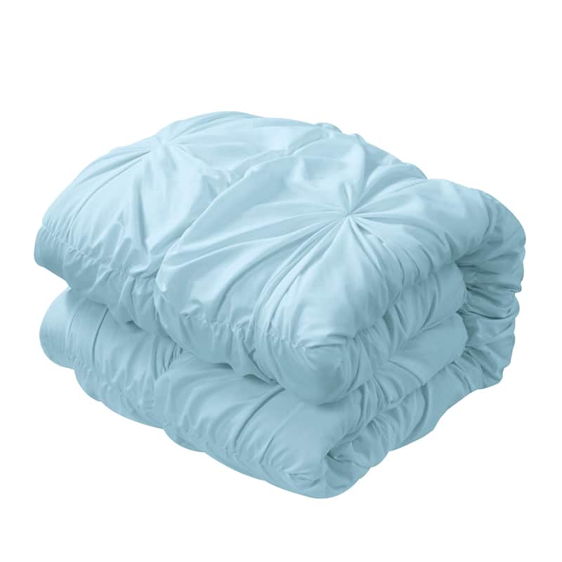 Casa Pintuck 3pc Coverlet Set - Light Blue - King