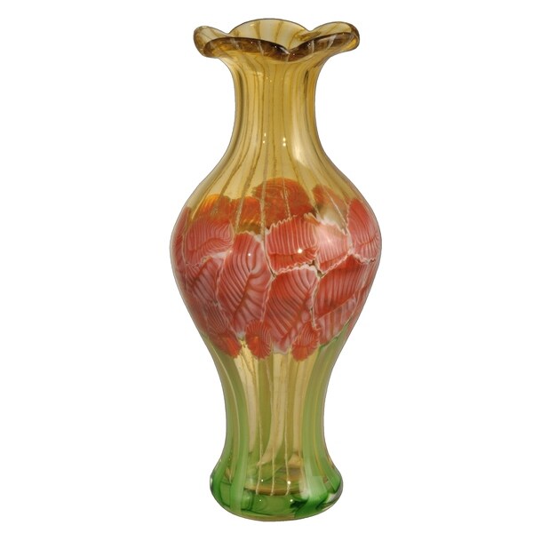 Shop Alabama Hand Blown Art Glass Vase Overstock 30669119