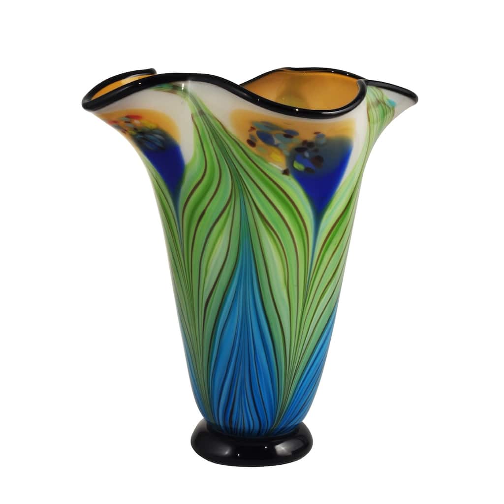Kalmia Hand Blown Art Glass Vase