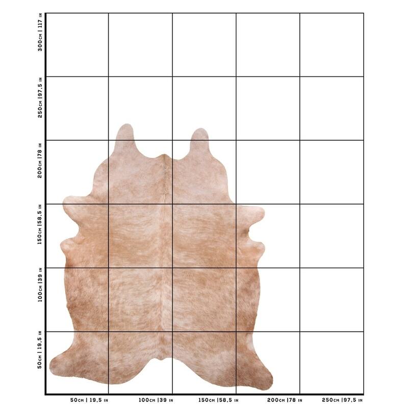 cowhide western beige - L