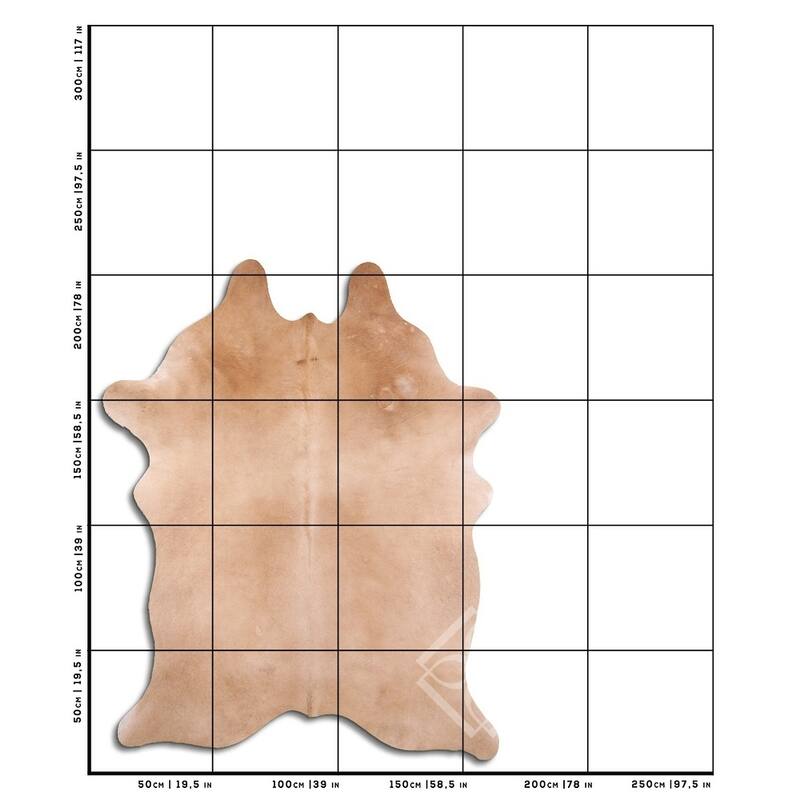 cowhide leather beige - L