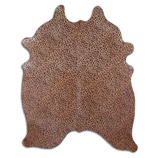Margo Cowhide Beige Brown Area Rug L Overstock 30669589