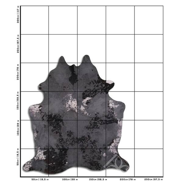 grey and silver cowhide rug L Bed Bath & Beyond 30669625