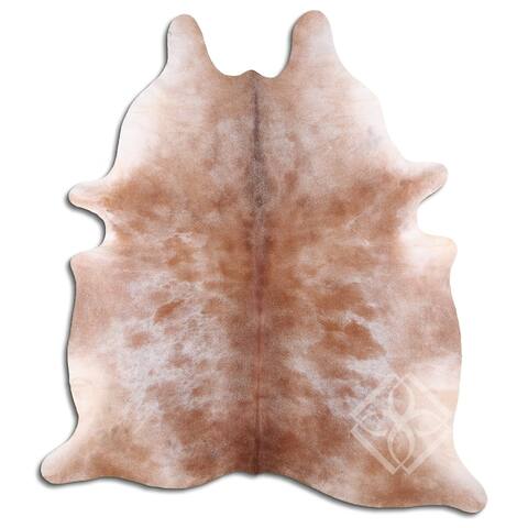 dark grey cowhide rug - L